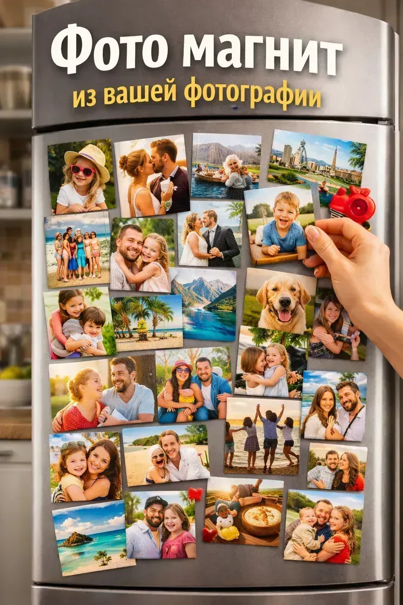 Фото магниты из ваших фотографий — скидка 20%