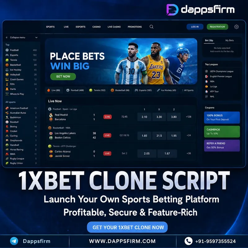 Grow Your Betting Platform Revenue Using 1xBet Clone Technology